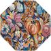 Blue/Orange 94 x 63 x 0.5 in Area Rug - RugPal Country & Floral Fita Area Rug Multi Color Polypropylene | 94 H x 63 W x 0.5 D in | Wayfair 1947831