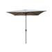 Arlmont & Co. 6 X 9Ft Patio Umbrella Market Umbrella (Base Is Not Included) Metal in Gray | 92.4 H x 108 W x 72 D in | Wayfair