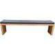 Banc de jardin Amsterdam Douglas - coussin inclus - 150 cm - Brun - Wood4you