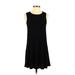 Forever 21 Casual Dress - Shift: Black Solid Dresses - Women's Size Small