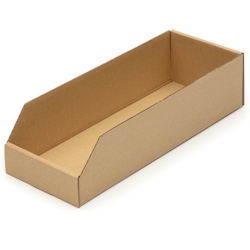 KK Verpackungen 25 Regalkartons 400 x 150 x 100 mm Sortierboxen Lagerboxen Aufbewahrung Wellpappe Image