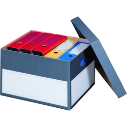 smartboxpro 5 x Archivbox mit Deckel, 440x380x290mm, anthrazit Image