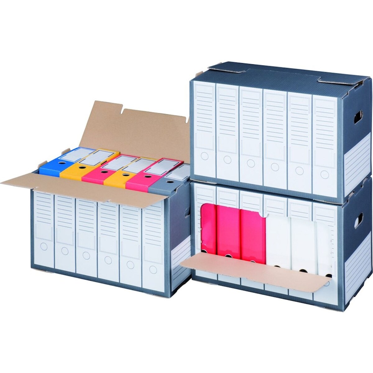 smartboxpro 600 x SBP-ARCHIVBOX F. ORDNER M. FRONTKL., 498x295x322mm, wiederverschließbar, anthrazit Image