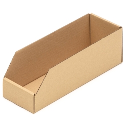 KK Verpackungen 10 Regalkartons 300 x 100 x 100 mm Sortierboxen Lagerboxen Aufbewahrung Wellpappe Image