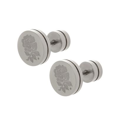 England Stainless Steel Round Stud Earrings - Pair Image