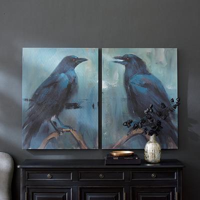 Gothic Crow Canvases - I - Grandin Road