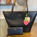 Kate Spade Bags | Kate Spade Braelynn Tote Bag With Matching Wallet | Color: Black | Size: Large