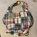 Disney Bags | Disney Plaid Hobo Fabric Purse With Embroidered Mickey. | Color: Red | Size: Os