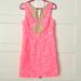 Lilly Pulitzer Dresses | Lilly Pulitzer Janice Shift Dress Size 8. Hot Pink With Gold Embroidery. | Color: Gold/Pink | Size: 8