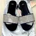 Victoria's Secret Accessories | Brand New Victorias Secret Suede Slides, With Dust Bag | Color: Black | Size: 9-10