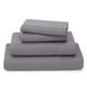Cosy House Collection Luxury Bamboo Sheets - 3 Piece Bedding Set - Bamboo Viscose Blend - Soft, Breathable, Deep Pocket - 1 Duvet Cover, 1 Fitted Sheet, 1 Pillow Case - Single, Grey