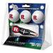 Rutgers Scarlet Knights 3-Pack Golf Ball Gift Set with Black Crosshair Divot Tool