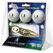 Miami Hurricanes 3-Pack Golf Ball Gift Set with Gold Crosshair Divot Tool