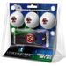 Boston College Eagles 3-Pack Golf Ball Gift Set with Black Hat Trick Divot Tool