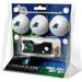 Tulane Green Wave 3-Pack Golf Ball Gift Set with Spring Action Divot Tool