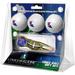 Louisiana Tech Bulldogs 3-Pack Golf Ball Gift Set with Gold Crosshair Divot Tool