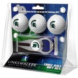 Michigan State Spartans 3-Pack Golf Ball Gift Set with Hat Trick Divot Tool