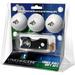 Montana State Bobcats 3-Pack Golf Ball Gift Set with Spring Action Divot Tool