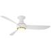 52" Modern Forms Corona White-Brass LED Smart Indoor-Outdoor Fan