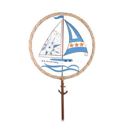 Sunset Vista Designs 411522 - Blue Sail Boat Sunset Vista Designs Stake