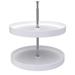 Rev-A-Shelf 6012-20-11-52 20 Inch Polymer Full Circle 2 Shelf Lazy Susan, White