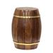 Large Wine Barrel Shaped Brown Wooden Decorative Coin Bank Money Saving Box