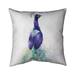 Graceful Peacock - Double Sided Print Indoor Pillow - 16X16 /Polyfill blend Begin Edition International Inc | 15 H x 15 W x 4.3 D in | Wayfair
