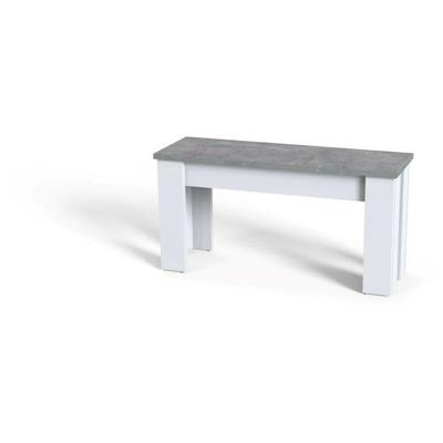 Dining Bench Kitchen Bench Home Indoor Furniture in Grey - grey+white