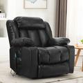 Latitude Run® Power Reclining Heated Massage Chair Faux Leather/Stain Resistant | 43 H x 36 W x 38 D in | Wayfair 12DDD3D77C754D6D8920785F327DECD7