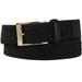 Men's Big & Tall Elastic Braided Belt by KingSize in Black (Size 2XL)