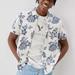 American Eagle Outfitters Shirts | Ae Tropical Button-Up Resort Shirt Size Sml | Color: Blue/White | Size: S