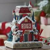 Disney Holiday | Disney Mickey Minnie Mouse Figurine Christmas Lodge Countdown Calendar 2021 New | Color: Red | Size: Os