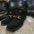 Gucci Shoes | Authentic Gucci Vintage Horsebit Slip-On Shoe Size 34.5c | Color: Black/Gold | Size: 34.5c
