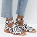 Free People Shoes | Free People Leather Sandal | Size 38 | Color: Black/White | Size: 8