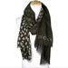 Gucci Accessories | Gucci Dark Green And Cream Lightweight Wool And Silk Animal Print Ombr Scarf | Color: Cream/Green | Size: Os