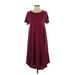 Lularoe Casual Dress - Midi: Pink Print Dresses - Women's Size X-Small