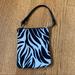 Nine West Bags | Nine West Water Resistant Canvas Zebra Animal Print Clutch Small Bag Purse | Color: Black/White | Size: Os