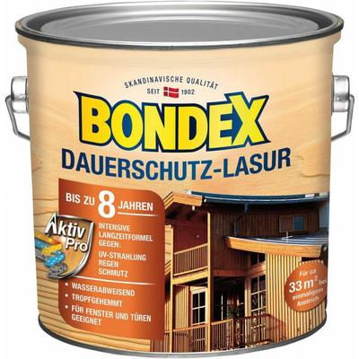 Bondex - Dauerschutz Lasur 2,5 l, grau Holzlasur Schutzlasur Holzschutz