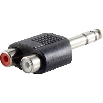 Klinken-Adapter Klinkenstecker 3.5 mm - Cinch-Buchse Stereo Polzahl:3 1 St. - Tru Components Image