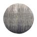 Shahbanu Rugs Blue-Gray Densely Woven Hand Knotted Modern Ombre Design Pure Wool Round Oriental Rug (6'0" x 6'0") - 6'0" x 6'0"