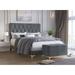 Pierre Upholstered Panel Bed with Storage Bench