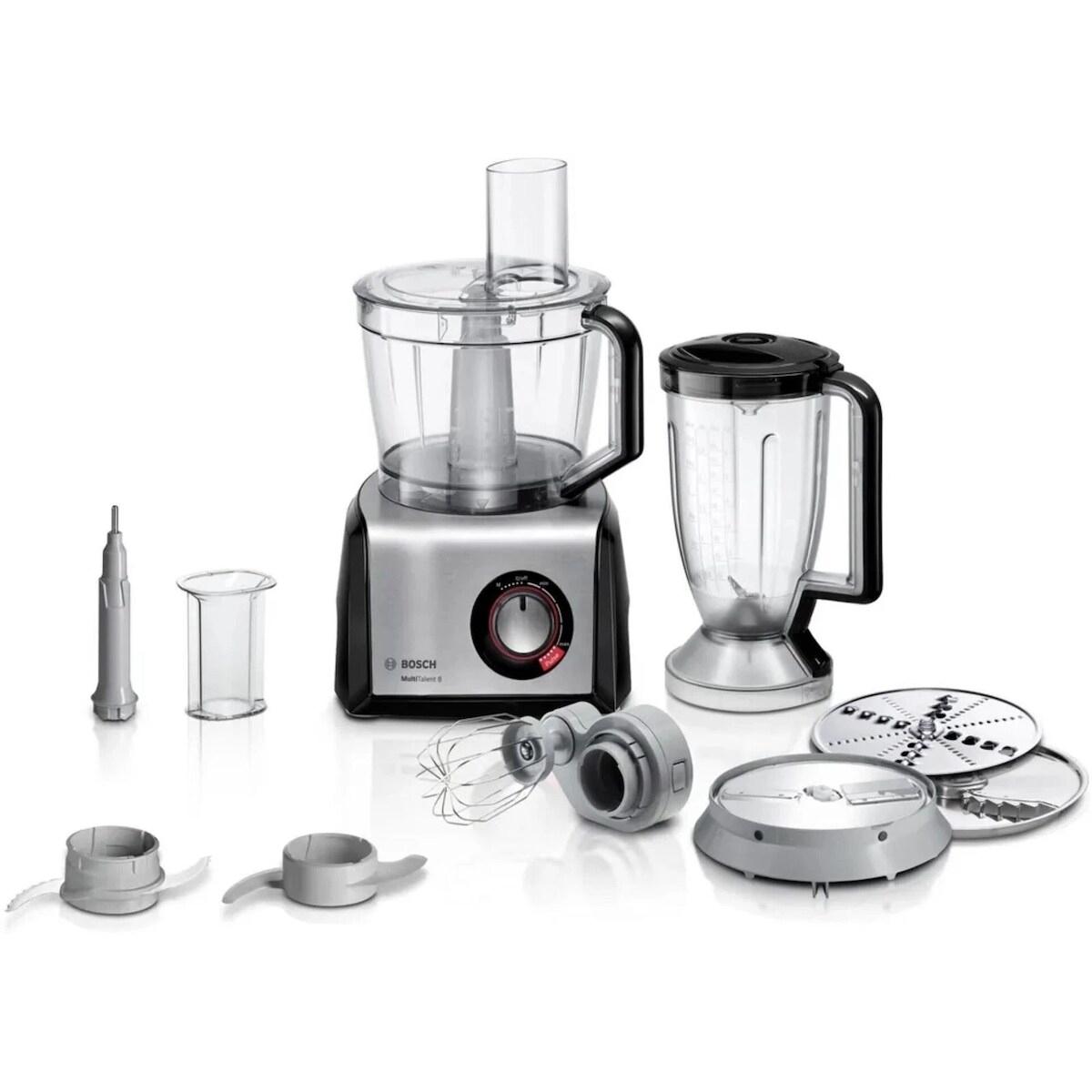 Bosch MC812M814 Küchenmaschine 1250 W 3,9 l Schwarz, Edelstahl, Transparent Image