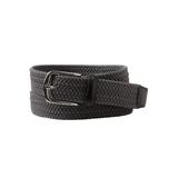 Men's Big & Tall Elastic Braided Belt by KingSize in Charcoal (Size 3XL)