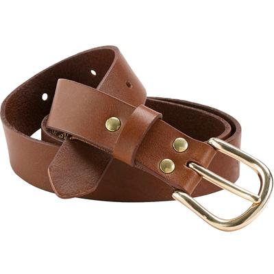Women's Leather Belt by ellos in Pecan Brown (Size 30/32)