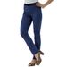 Plus Size Women's Invisible Stretch® All Day Straight-Leg Jean by Denim 24/7 in Indigo Wash (Size 38 W)