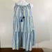 Anthropologie Dresses | Anthropologie Striped Gauzy Tie Front Babydoll Dress Size Small | Color: Blue/Yellow | Size: S