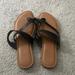 American Eagle Outfitters Shoes | Black Strap American Eagle Sandals | Color: Black/Tan | Size: 8