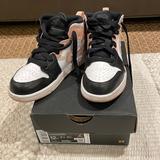 Nike Shoes | Girls Jordan 1 Mid White/ Arctic Orange (Light Pink/ Peach)-Black Size 12c | Color: Black/Orange/Pink/White | Size: 12g