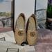 Gucci Shoes | Gucci Women Chevron Raffia Espadrille With Double G, Natural/Brown. | Color: Cream/Tan | Size: Various