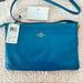 Coach Bags | Nwt Teal Coach Smooth Leather Swingback Crossbody Bag | Color: Blue/Green | Size: Os